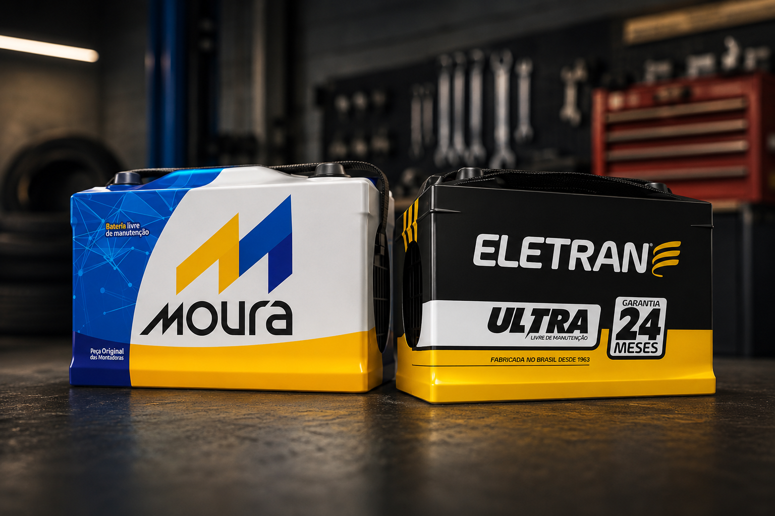Baterias Moura e Eletran Ultra entregues e instaladas pela Best Bat
